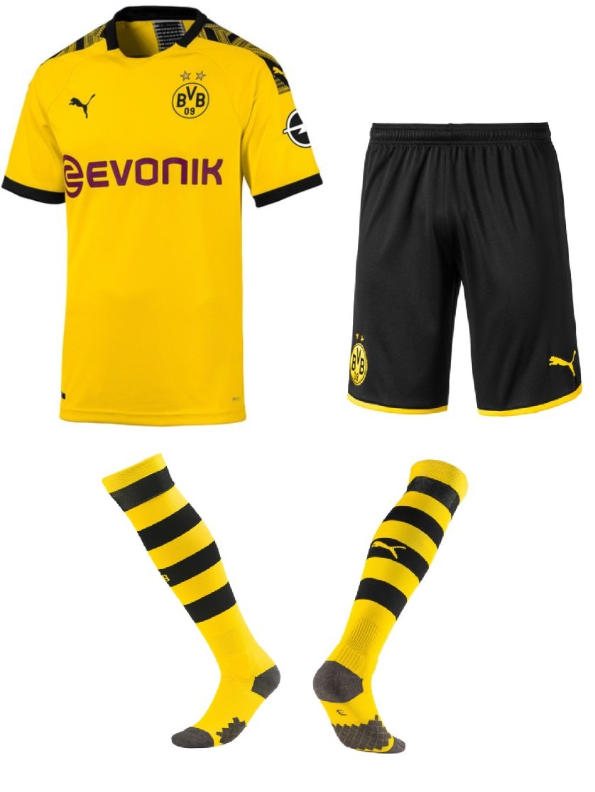Kit adulto oficial Puma Borussia Dortmund  2019 2020 I jogador